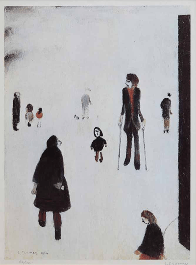 L S Lowry Figures In The Park